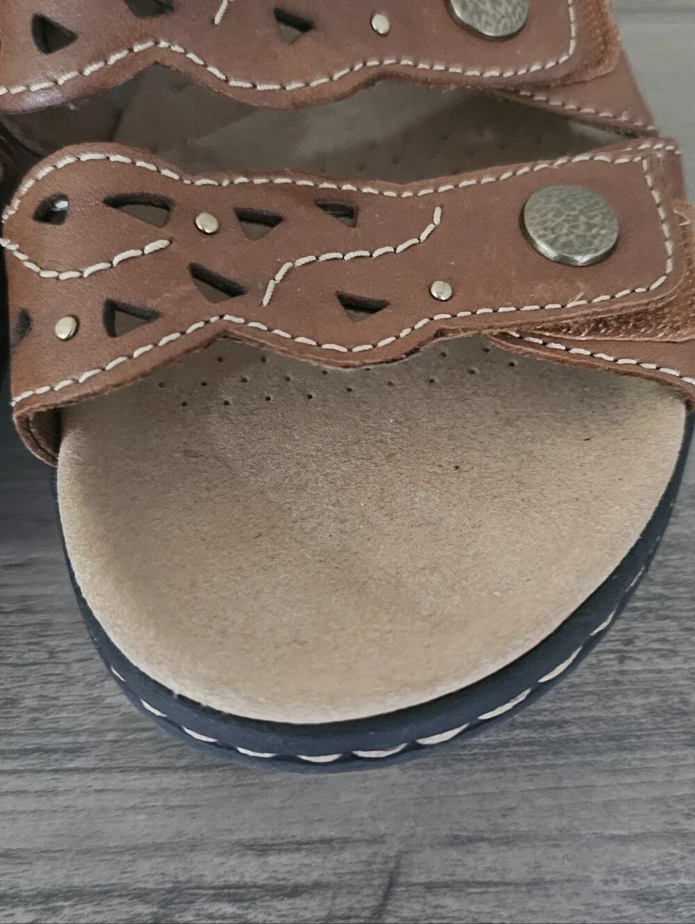 Clarks Leisa Cacti Q sandals Boho leather Casual slides 8 M